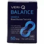 نوارتست قند خون وری کیو مدل بالانس اصل کره بسته ۵۰عددی تاریخ انقضا ۲/۲۰۲۶