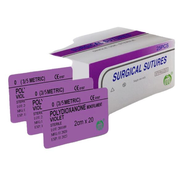 نخ امبدینگ PDO بنفش سایز 0-0