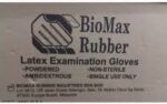 دستکش لاتکس کم پودر بیومکس مالزی بسته ۱۰۰عددی سایز لارج L - تصویر 2