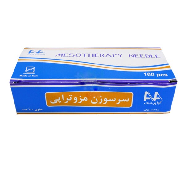 سرسوزن مزوتراپی آوا سایز ۳۰ زرد ۴ میلی